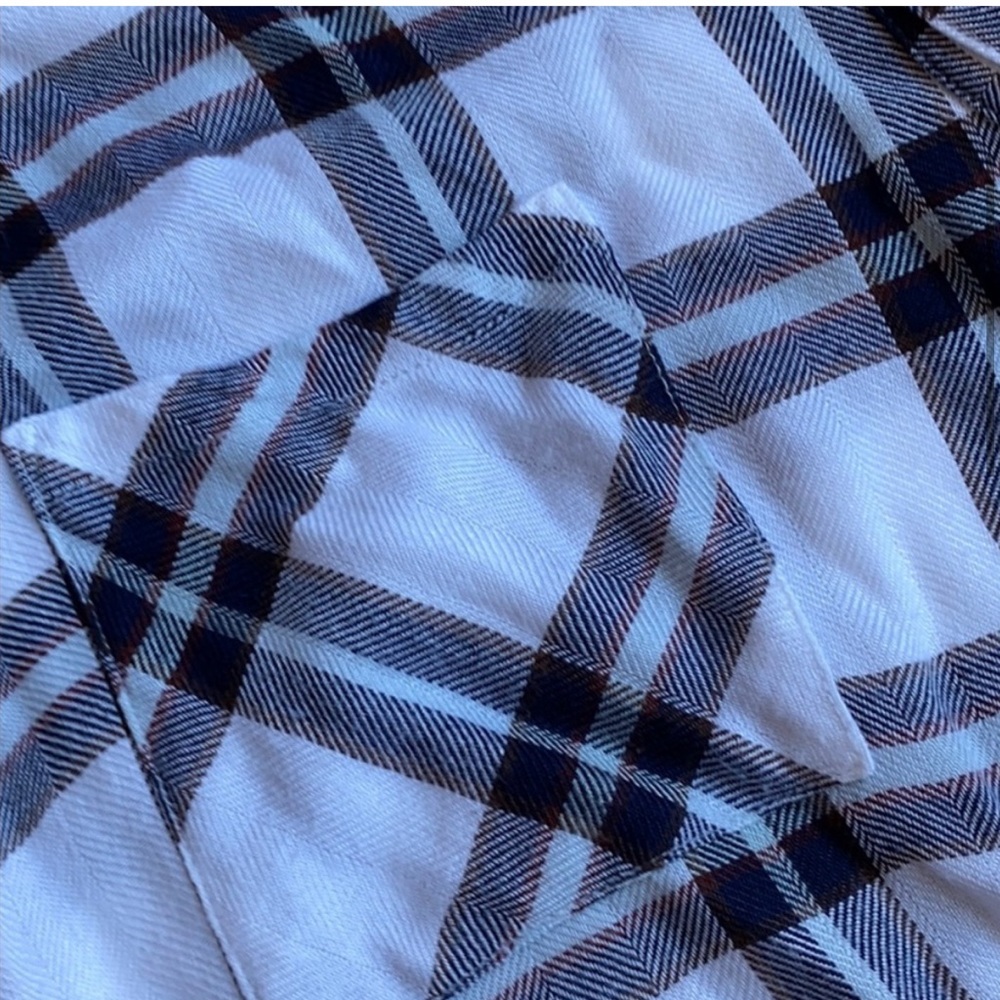 Rails Britt Short Sleeve Button Down Plaid Top Size XS - Picture 5 of 9